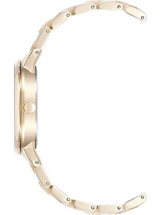 Anne Klein Women\'s Pink Gold Analog Quartz Fashion Resin Bracelet Luxury Watch main image 4